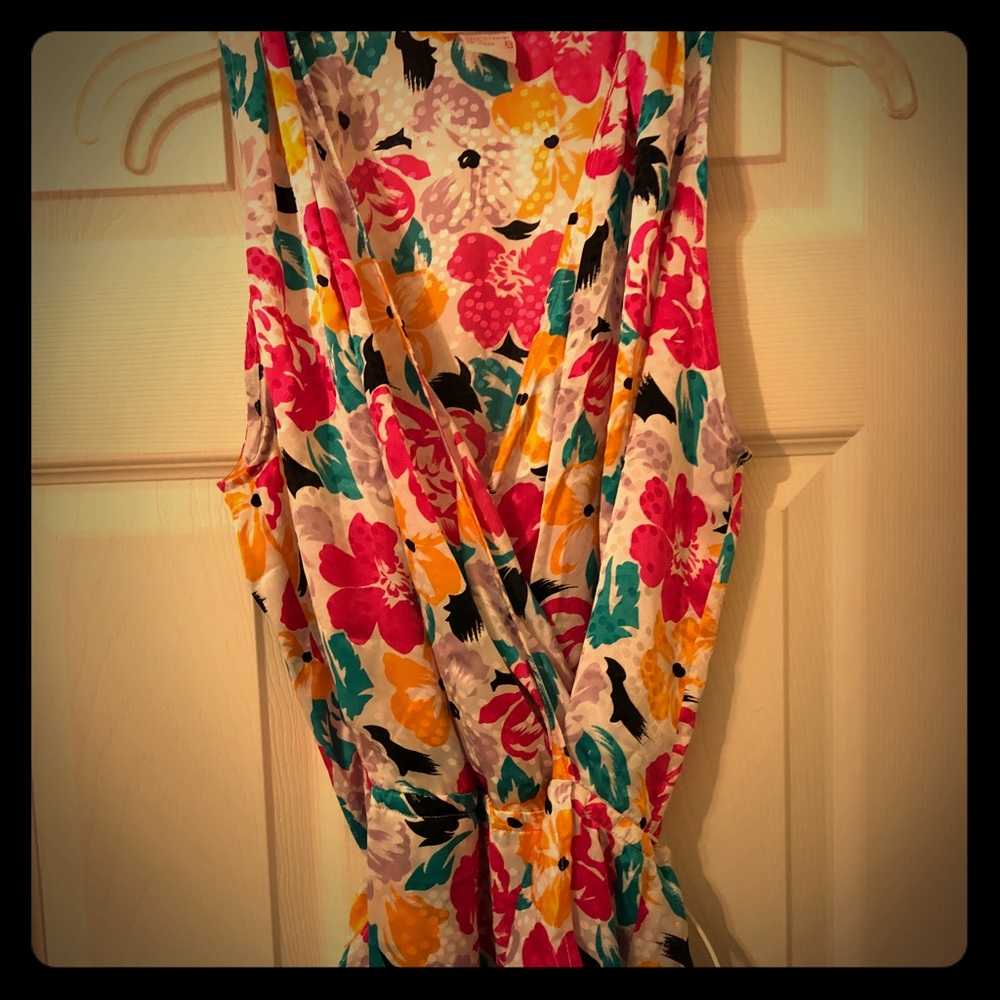 Vintage Halston III faux wrap dress